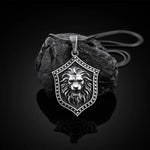 Punk Men's Wolf Head Lion Bear Fox Pure Tin Pendant Necklace Hip Hop Retro Animal Collar Chain Birthday Party Jewelry Gift