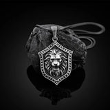 Punk Men's Wolf Head Lion Bear Fox Pure Tin Pendant Necklace Hip Hop Retro Animal Collar Chain Birthday Party Jewelry Gift