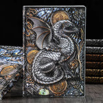 3D Three-dimensional Dragon A5 Notebook European Retro Thickened Pu Embossed Notepad Diary Business Gift Office Supplies