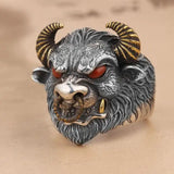 Egyptian Gods Horus Anubis Pharaoh Totem Ring