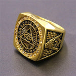 Stainless Steel Masonic Rings | Stainless Steel Finger Ring | Stainless Steel Jewelry - Rings