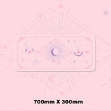 Magic Moon Star Purple Extra Large Kawaii Girl Gaming Mouse Pad Cute Xxl Desk Mat Water Proof Nonslip Laptop Desk Accessories - Desk Pads &amp; Blotters