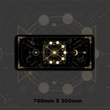 Magic Moon Star Purple Extra Large Kawaii Girl Gaming Mouse Pad Cute Xxl Desk Mat Water Proof Nonslip Laptop Desk Accessories - Desk Pads &amp; Blotters