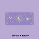 Magic Moon Star Purple Extra Large Kawaii Girl Gaming Mouse Pad Cute Xxl Desk Mat Water Proof Nonslip Laptop Desk Accessories - Desk Pads &amp; Blotters