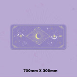 Magic Moon Star Purple Extra Large Kawaii Girl Gaming Mouse Pad Cute Xxl Desk Mat Water Proof Nonslip Laptop Desk Accessories - Desk Pads &amp; Blotters