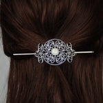 Witch Goddess Crescent Moon Dragonfly Hairstick Fairy Moon Dragonfly Insect Hair Barrette Hairclip Wicca