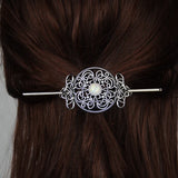 Witch Goddess Crescent Moon Dragonfly Hairstick Fairy Moon Dragonfly Insect Hair Barrette Hairclip Wicca