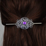 Witch Goddess Crescent Moon Dragonfly Hairstick Fairy Moon Dragonfly Insect Hair Barrette Hairclip Wicca