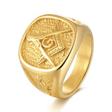 Stainless Steel Masonic Rings | Stainless Steel Finger Ring | Stainless Steel Jewelry - Rings