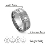 My Shape Viking Celtics Knot Ring For Men Women Black Color Geometric Stainless Steel Finger Rings Vintage Male Jewelry Anillos - Rings