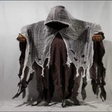 Halloween cloak cos adult children zombie skull cloak props horror ghost way