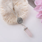 Crystals Pendants Necklaces | Amethyst Pendulum Necklace | Chakras Amethysts Necklace - Necklace