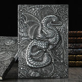 3D Three-dimensional Dragon A5 Notebook European Retro Thickened Pu Embossed Notepad Diary Business Gift Office Supplies