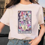 Women&#39;s Tarot Card Flower Funny Time Ladies Cartoon Fashion Short Sleeve Summer Printed T-shirt Women&#39;s T-shirt Top Pattern. - T-shirts