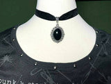 Gothic Vampire Cameo Pendant Choker Velvet Necklace For Women Fashion Pagan Witchcraft Jewelry Girls Gifts Creative Choker 2022 - Necklace