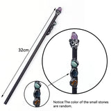 Crystal Magic Witch Wands Pagan Wizard Natural Raw Stones Quartz Power Mineral Witchcraft Wicca Altar Pendulum Home Decoration