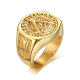 Stainless Steel Masonic Rings | Stainless Steel Finger Ring | Stainless Steel Jewelry - Rings