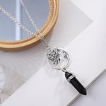 Crystals Pendants Necklaces | Amethyst Pendulum Necklace | Chakras Amethysts Necklace - Necklace