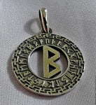 Viking Talisman Pendant Viking Rune Amulet Tyr Necklace Occult Jewelry