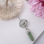 Crystals Pendants Necklaces | Amethyst Pendulum Necklace | Chakras Amethysts Necklace - Necklace