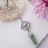 Crystals Pendants Necklaces | Amethyst Pendulum Necklace | Chakras Amethysts Necklace - Necklace